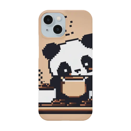 コーヒー焙煎をするパンダ Smartphone Case