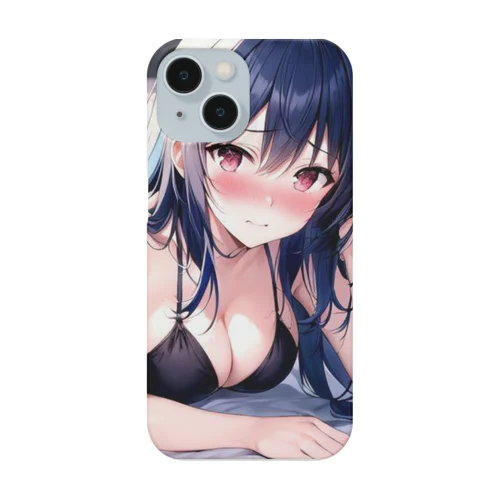 黒いビキニの女の子2（青髪Ｖｅｒ．） Smartphone Case