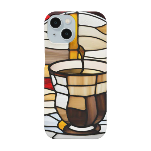 コーヒー　ステンドグラス Smartphone Case