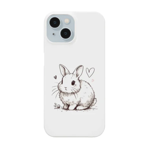 シンプルなうさぎ Smartphone Case