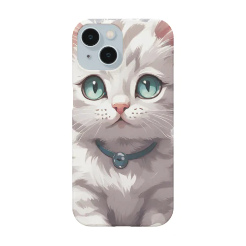 虎縞白猫04 Smartphone Case