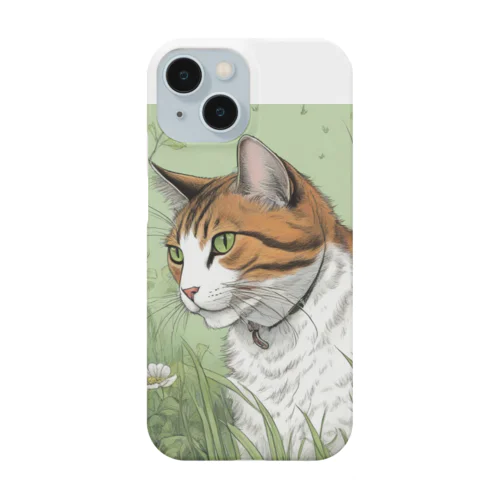 草の中の猫 Smartphone Case