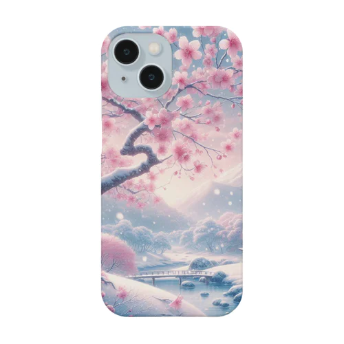 桜と雪 Smartphone Case