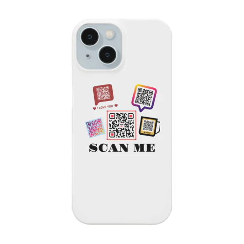 SCAN ME いっぱいのQRコード Smartphone Case