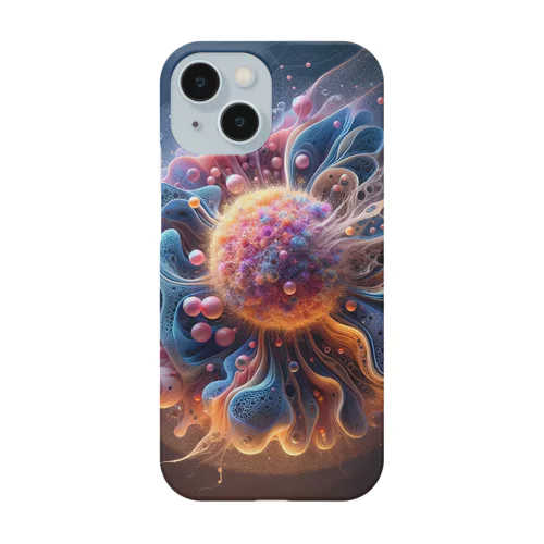 「宇宙の芸術を纏う」- ユニークな3D細胞デザイン Smartphone Case