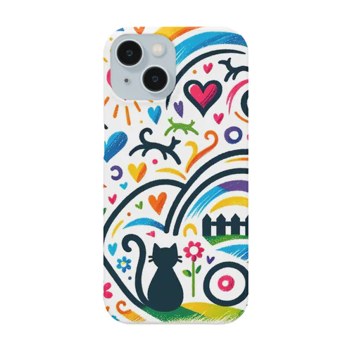 i Love Cats 自由な国 心躍るアートワーク Smartphone Case