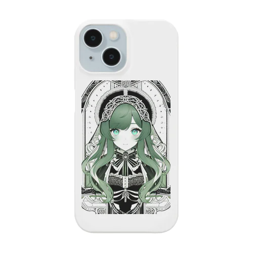 ㎇ちゃん　グレースケール風　B Smartphone Case