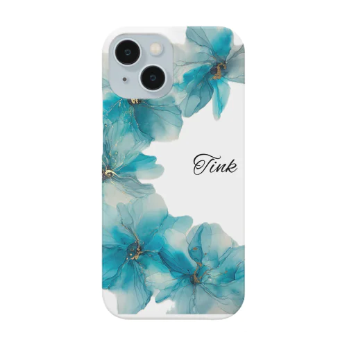 Tink ターコイズブルーflowerロゴ入り Smartphone Case