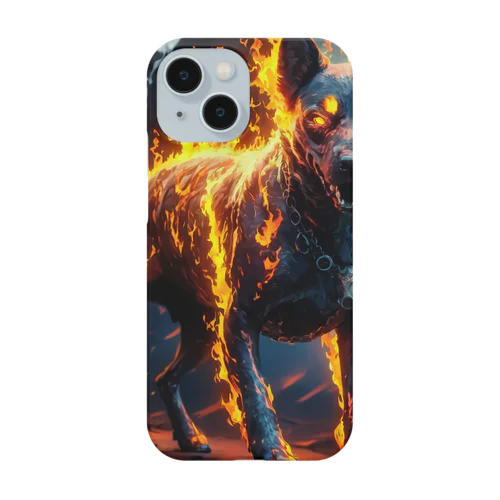 火属性のダークサイド犬 Smartphone Case