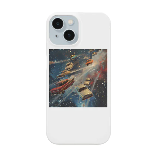 宇宙を飛び交う車たち Smartphone Case