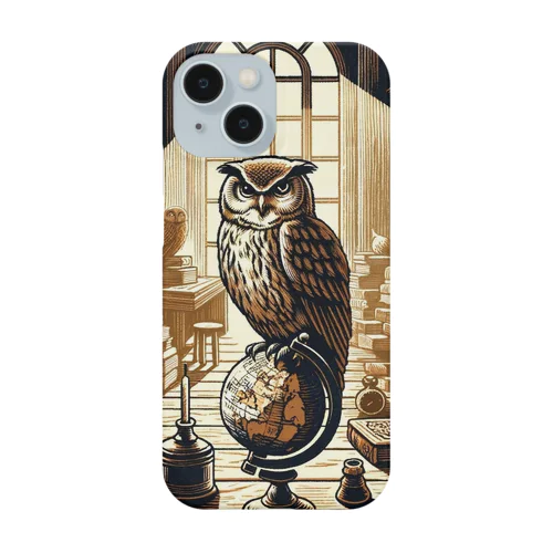 Owl and knowledge スマホケース