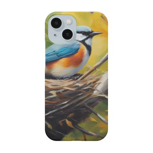 営巣している鳥 Smartphone Case