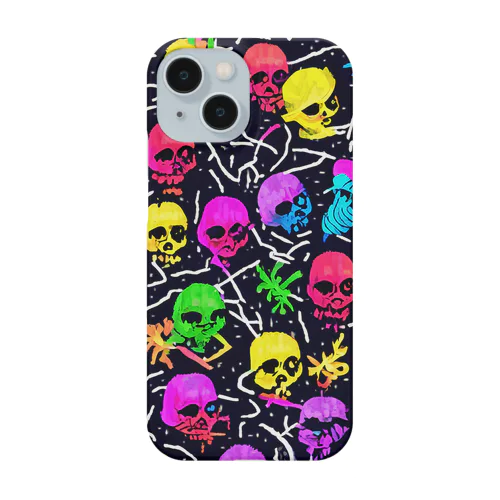 ドクロいっぱい💀 スマホケース