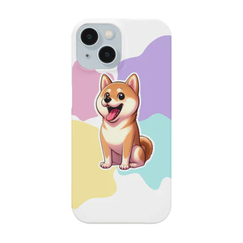 柴犬と一緒（パステルステッカー風） Smartphone Case