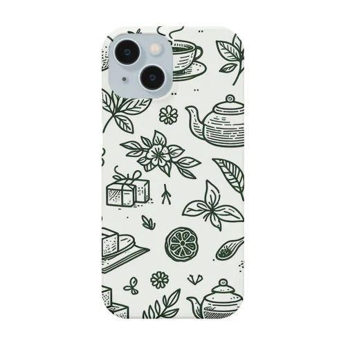 お茶柄 Smartphone Case