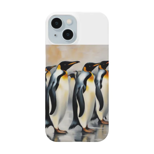 仲間のために自分を奮起するペンギン Smartphone Case