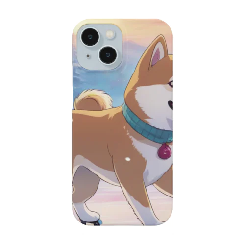 アイススケートする柴犬 Smartphone Case