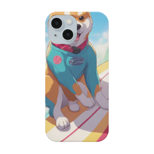 サーフィンする柴犬 Smartphone Case