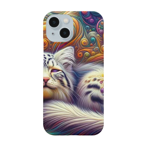 Psychedelic pallas cat スマホケース