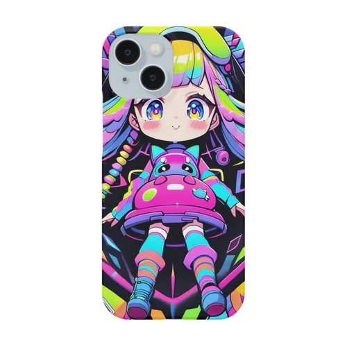 カラフルな宇宙の冒険Girl Smartphone Case