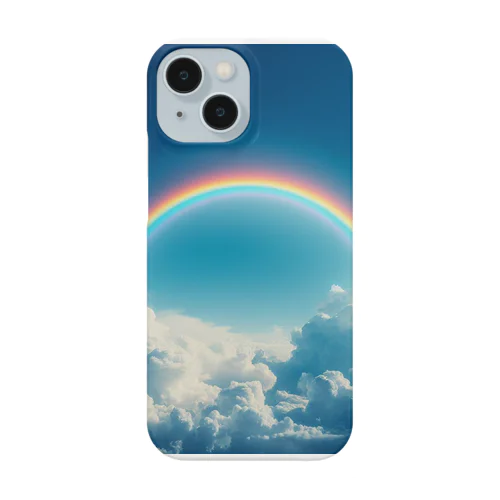 青い空と虹 Smartphone Case