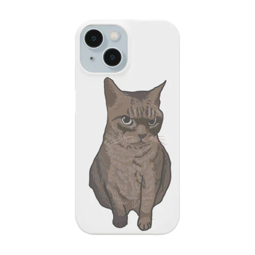 怪しむ猫 Smartphone Case