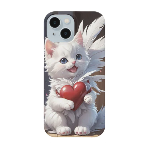 ハートを抱いた子猫 Smartphone Case