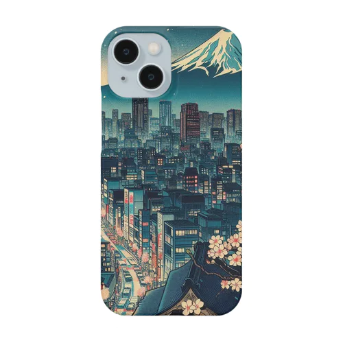 都会の浮世絵 Smartphone Case