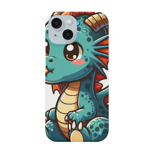 炎を吹く可愛いドラゴン Smartphone Case