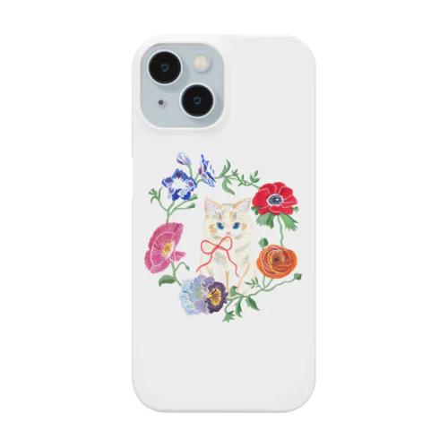 Spring flower & Cat Smartphone Case