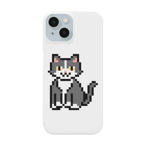 ハチワレ猫のドット絵 Smartphone Case