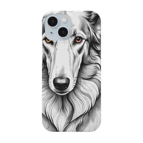  ボルゾイ（犬）をモチーフにしたわんちゃんNo.2 Smartphone Case