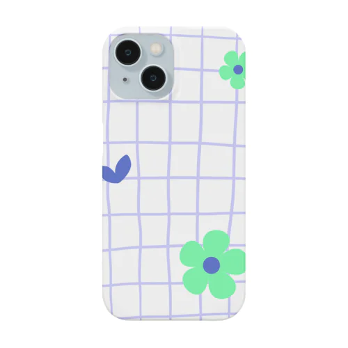 grid flower スマホケース