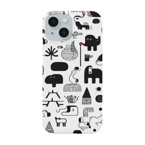 幾何学動物園2 iPhone Smartphone Case