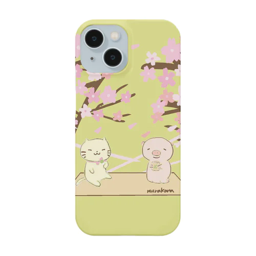 にゃんことこぶたSAKURA Smartphone Case