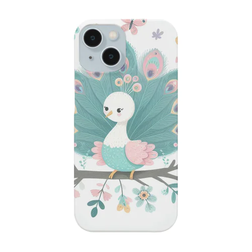 カラフルな孔雀の幼鳥 Smartphone Case