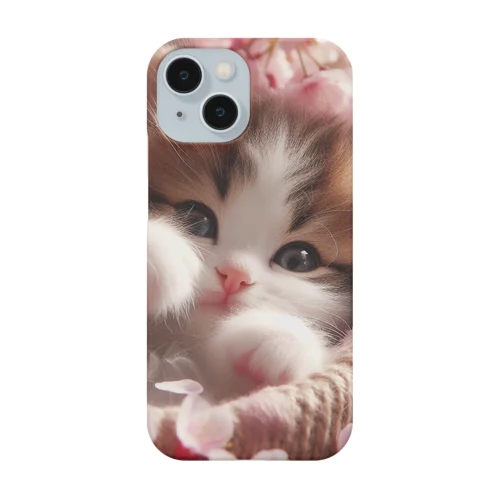桜と子猫 Smartphone Case