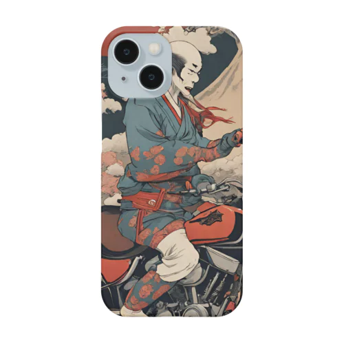 バイクに乗った浮世絵男性 Smartphone Case