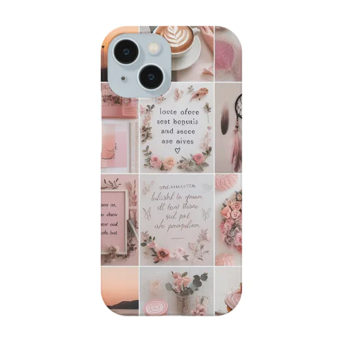 可愛らしいピンクのアイテム Smartphone Case