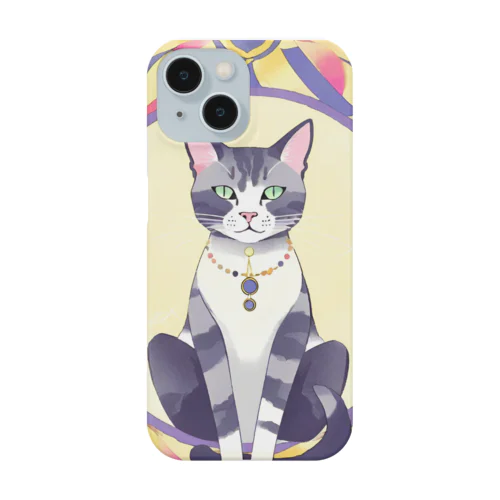 猫と魔法陣 スマホケース