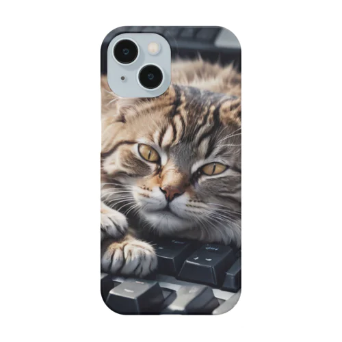 猫とキーボード Smartphone Case