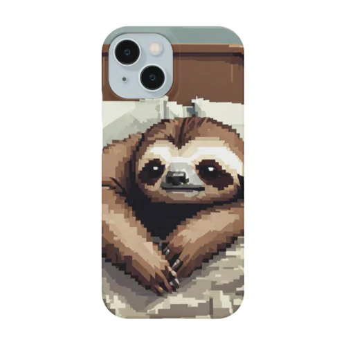 ベッドで寝そべるナマケモノ Smartphone Case