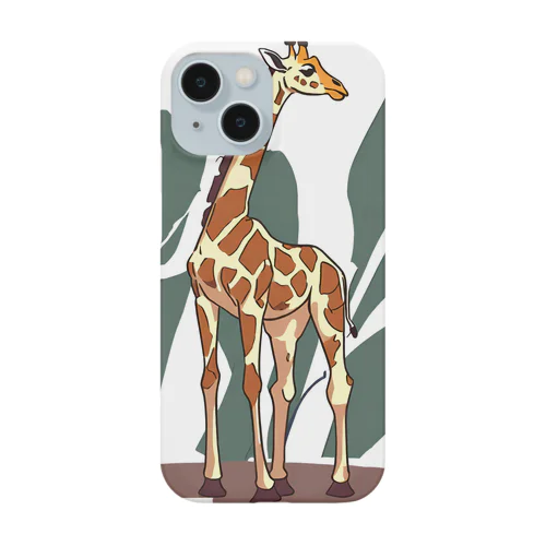 白の背景に映るキリン Smartphone Case