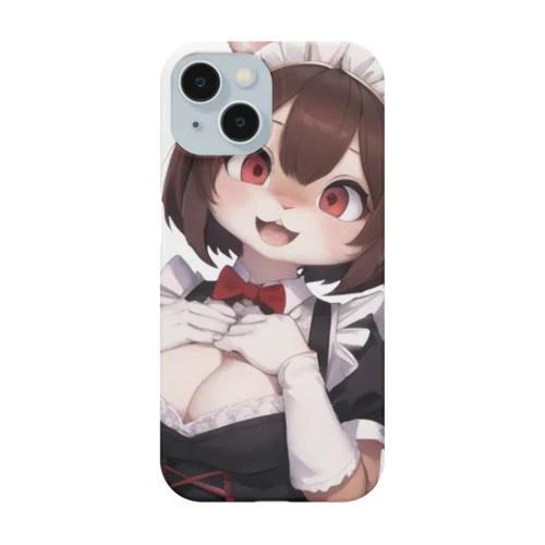 ウサギの女の子　メイド　ケモナー　ネザーランドドワーフ Smartphone Case