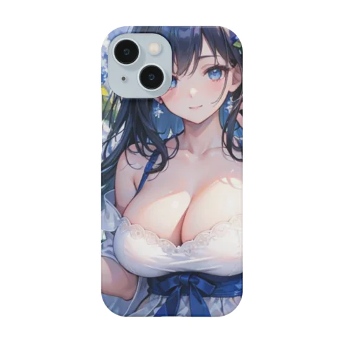 青いアジサイと共に Smartphone Case