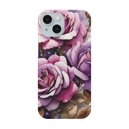 バラードのような薔薇の花　BLUE PLUM  691 Smartphone Case