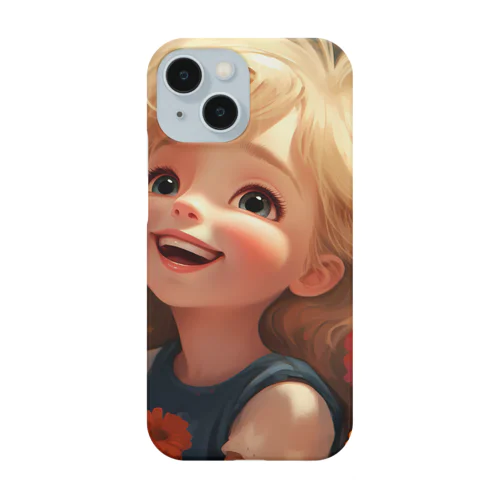 花に囲まれて幸せいっぱいの少女　なでしこ1478 Smartphone Case