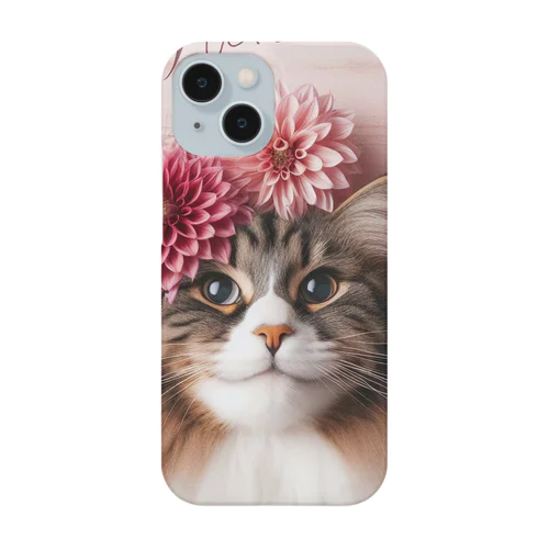 猫とダリア Smartphone Case