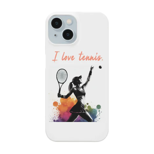 I love tennis.（その３） スマホケース