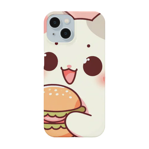 ハンバーガー好きな猫ちゃん Smartphone Case